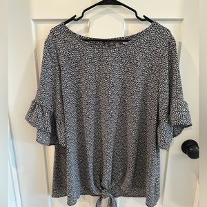 Small Cheetah Print Blouse 2X